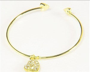 Opening Heart Alloy Bracelet - Minihomy