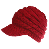 Knitted Baseball Cap Messy Bun Beanie Women Ponytail Beanies Autumn Winter Hats Female Soft Knitting Caps Warm Ladies Skullies