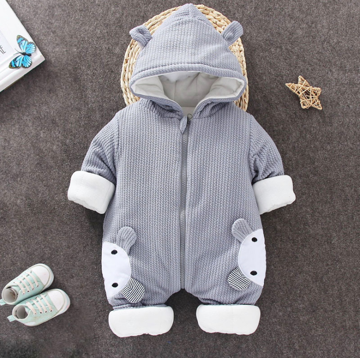 Newborn Snowsuit Boy Warm Romper Down Cotton Jackets