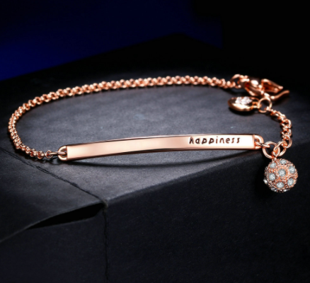 Rose Gold Plated Zircon Bracelet