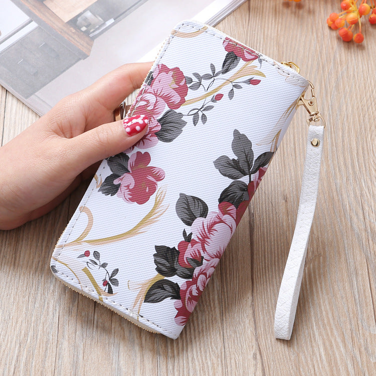 Ladies Printed Long Wallet Clutch - Minihomy