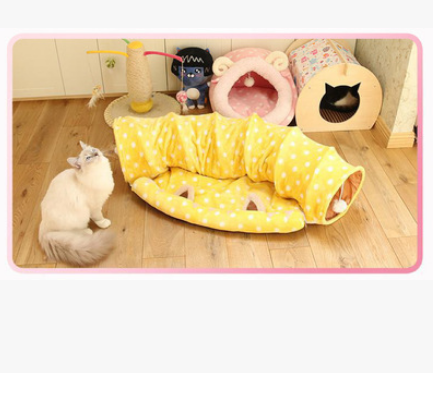 Rolling dragon cat litter cat tunnel cat sleeping bag rest toy pet cat litter pad