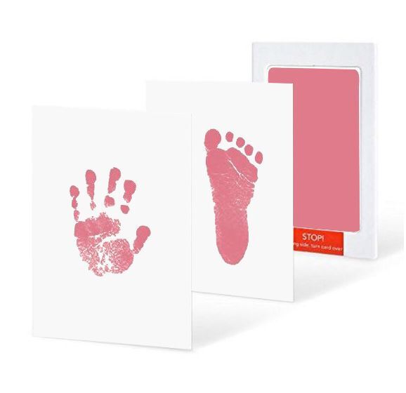 Non-toxic and wash-free baby ink watermarking oil fingerprints and footprints kit family souvenirs