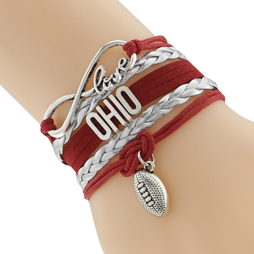 Love Ohio Helmet and Ball Bracelet - Minihomy