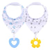 Baby Teether Triangle Baby Bandana Drool Bibs and Teeth Toys - Minihomy