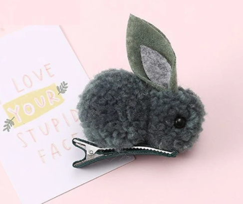 Hair ball rabbit hair ring