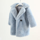 Big Kids Fur Coat for Autumn and Winter