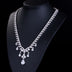 Liangya beauty bride Necklace Set drop 3A zircon jewelry manufacturers selling jewelry high-end banquet - Minihomy