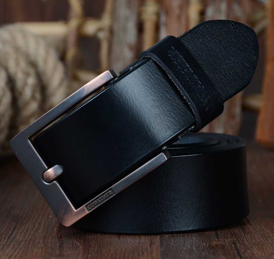 Genuine Leather Belt for Men - Durable & Stylish