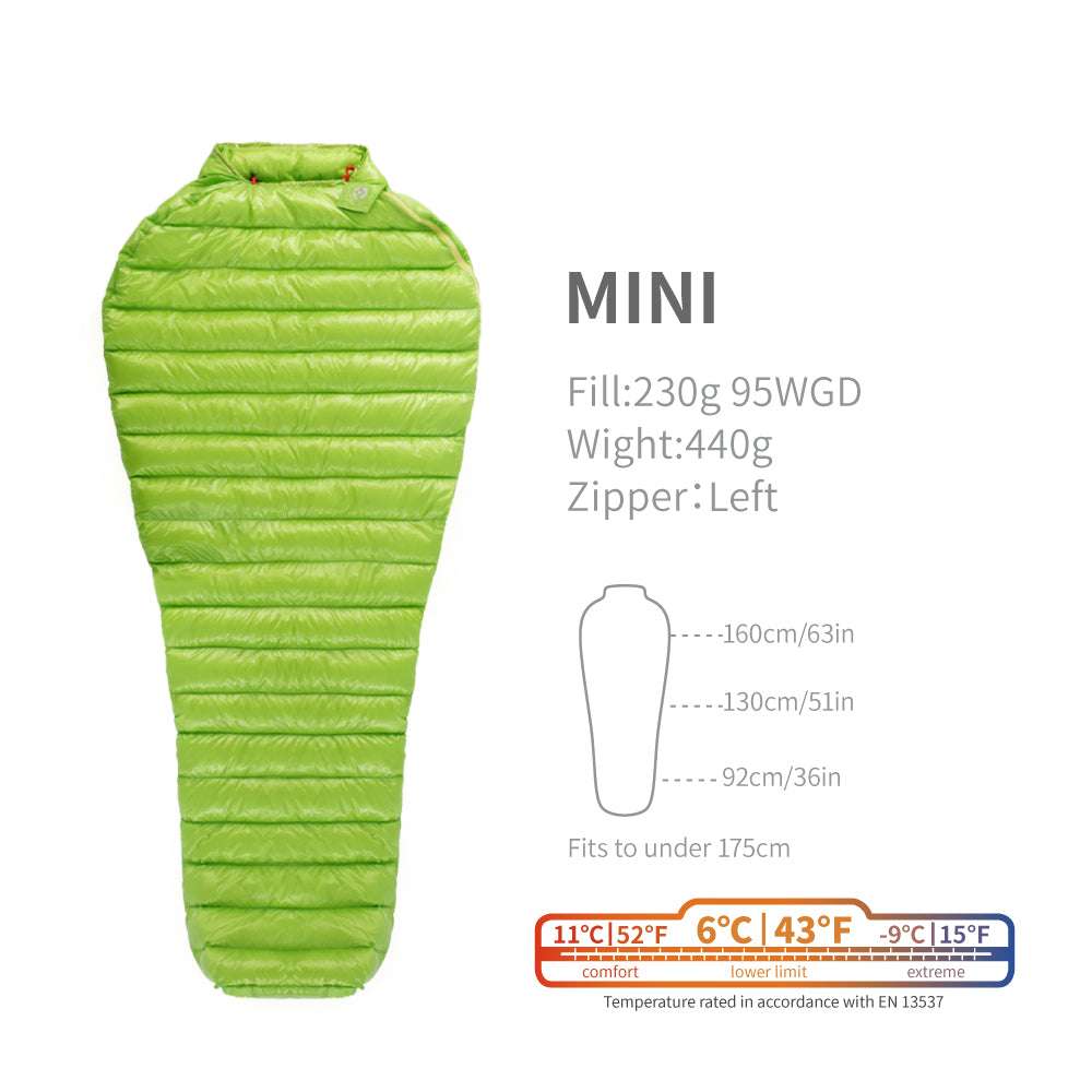 Outdoor Travel Portable Dirty Stitching Down Sleeping Bag - Minihomy