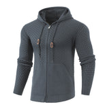 Four Seasons Knitting Zipper sports Hoodies with Pockets