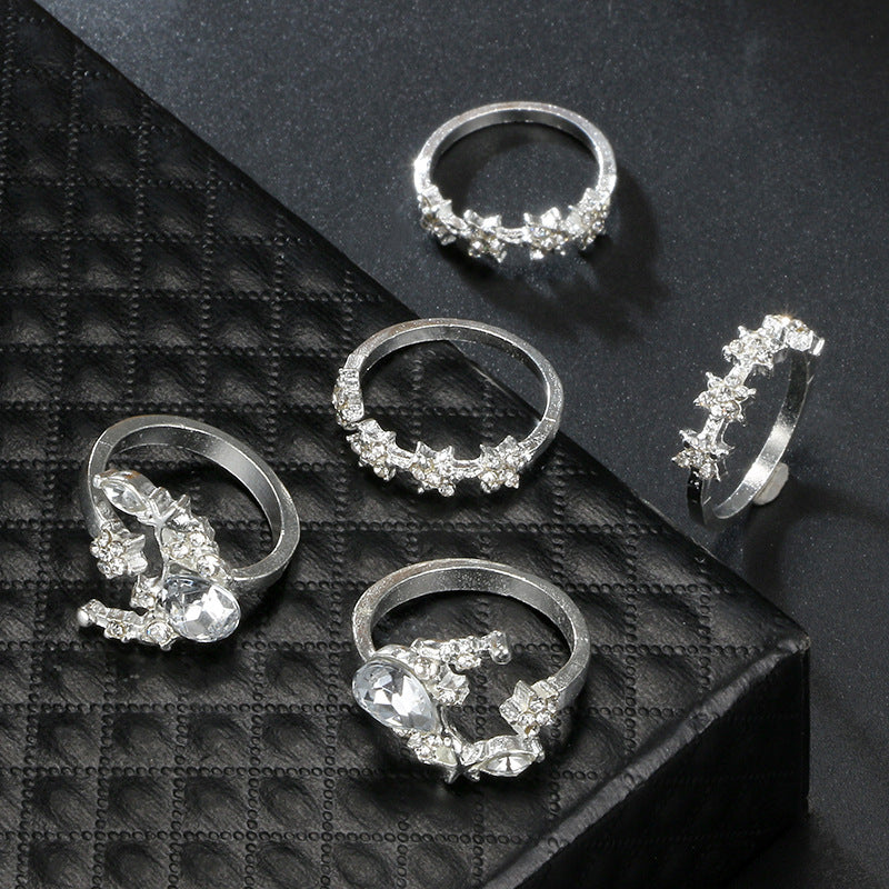 Simia 5-Piece Diamond Set Ring - Minihomy