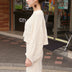 Bat sleeve sweater knitted suit skirt - Minihomy