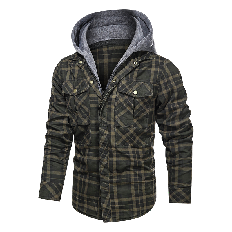 Men Warm Jacket Fleece Thick Autumn Winter Detachable Hoodies Jackets - Minihomy