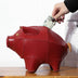 First Layer Cowhide Vintage Handmade Animal Piggy Bank - Minihomy