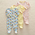 3pcs Flower Sleepsuit Baby Girl Pajamas Newborn Boy Clothes - Minihomy