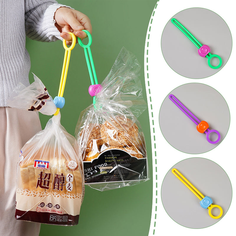 Silicone Food Bag Sealing Strap - Adjustable Clips for Freshness