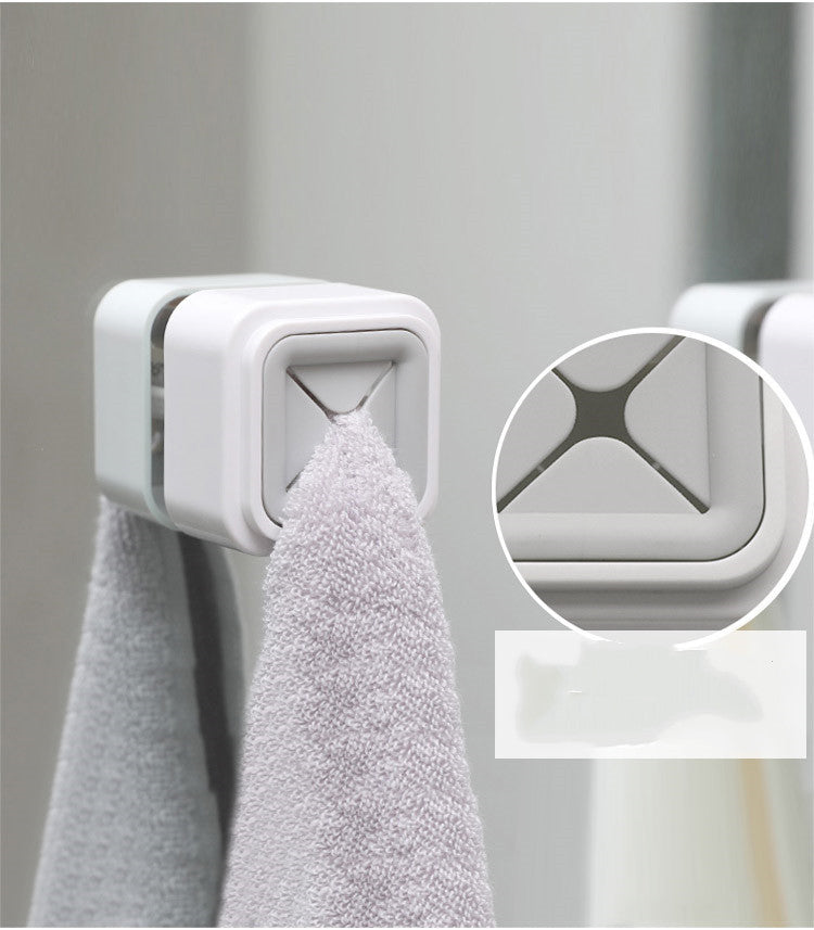 Wall-mounted punch-free towel hook