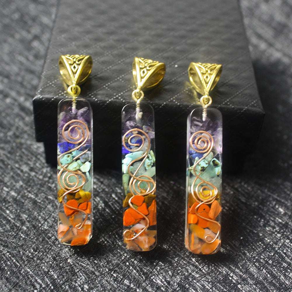 Gravel Seven Chakra Spirit Pendant - Minihomy