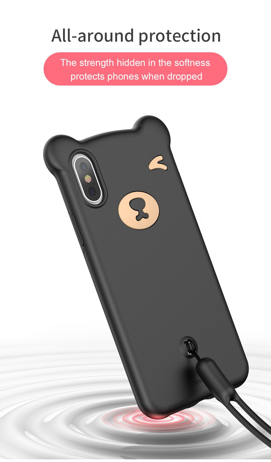 Bear Silicone Case Compatible With Mobile Phone Cases - Minihomy