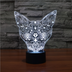 3D Color Cat Changing Night Light Indoor LED - Minihomy