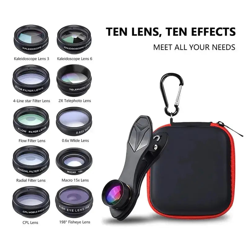 10 in 1 APEXEL Phone Lens Kit - Minihomy