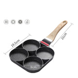 Four-hole Non-stick Small Flat Bottom Fried Egg Dumpling Pot - Minihomy