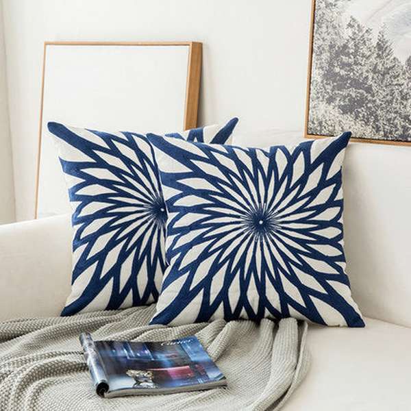 Classical embroidered home pillow without core - Minihomy