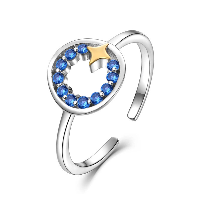 Ladies 925 Sterling Silver Star Ring