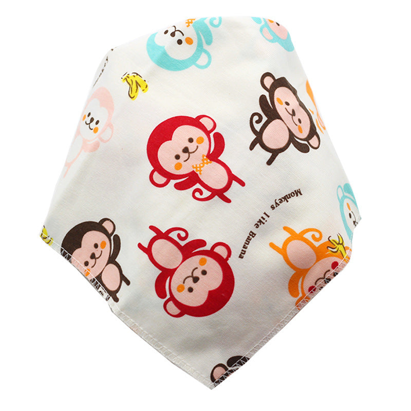 Baby Bibs Waterproof Triangle Cotton Cartoon Child Baberos Bandana Bibs - Minihomy