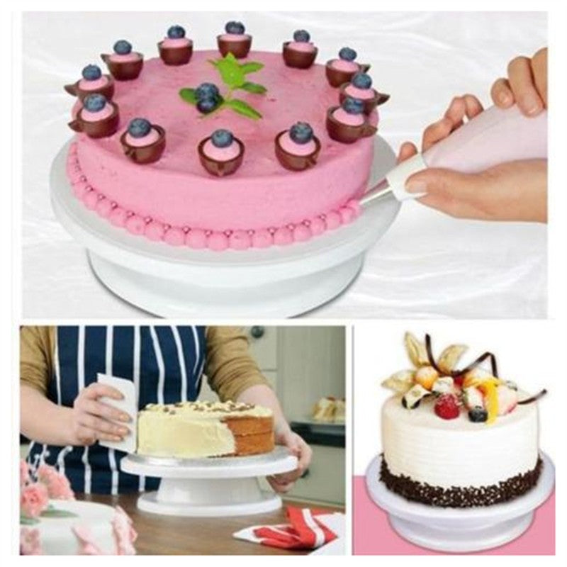 Cake Turntable Rack Stable Non-slip Round Cake Table Kitchen Baking Tools - Minihomy