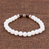 Garnet white jade bracelet - Minihomy