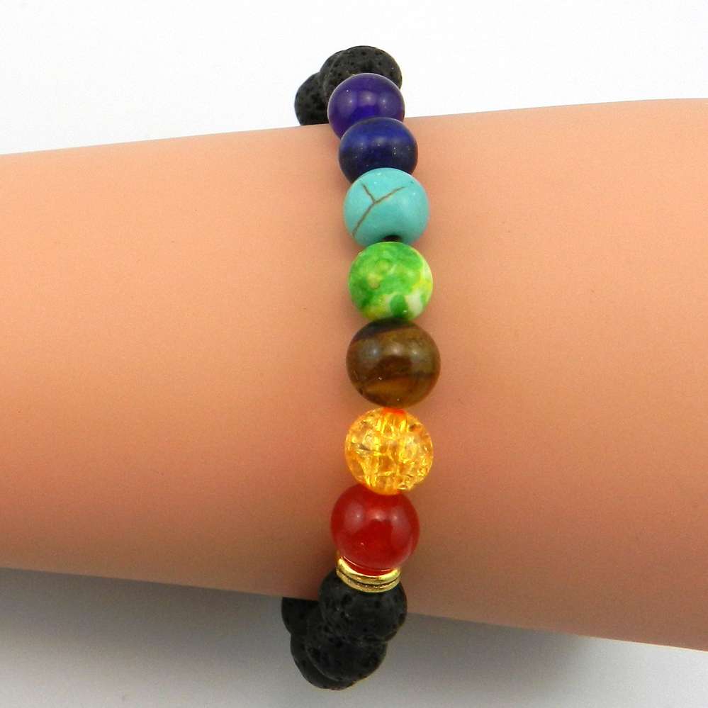 7 Colorful Agate Beaded Bracelet - Minihomy