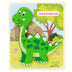 Baby Wooden Cartoon Dinosaur 3D Puzzle Jigsaw for Kids Montessori Early Learning Educational Puzzle Toys - Minihomy