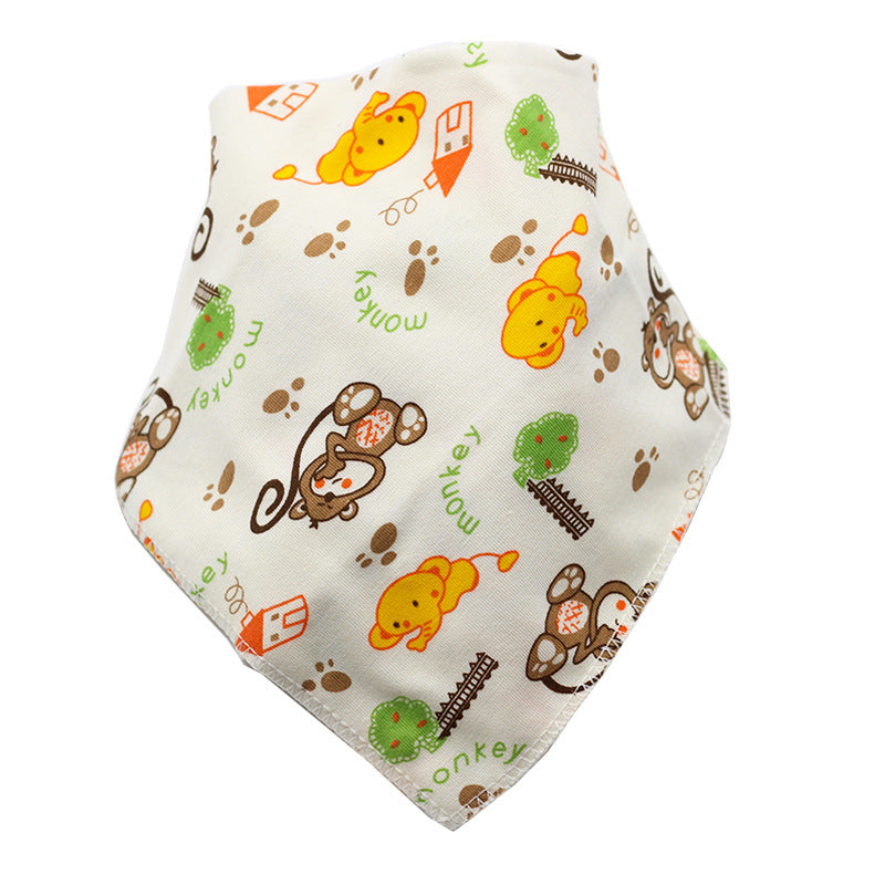 Baby Bibs Waterproof Triangle Cotton Cartoon Child Baberos Bandana Bibs - Minihomy