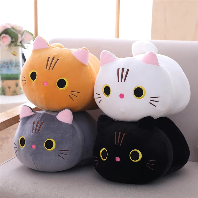 Large Size Cartoon Cat Plush Toys Stuffed Cloth Doll Long Animal Pillow Cushion - Minihomy