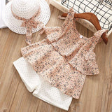 Chiffon Sling Two-piece Suit Cool Girl Suit With Hat - Minihomy