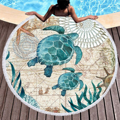 Sea Turtle Beach Towel - Minihomy