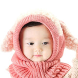 Kids Baby Winter Cotton Knitted Fur Pom Cute Children Hat