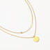 Double layered necklace women