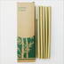 Green yellow bamboo straw - Minihomy