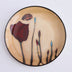 Floral round ceramic dinner plate - Minihomy