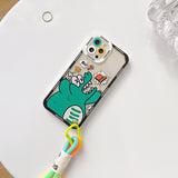 Cute Graffiti label tide Crocodile Case for iphone