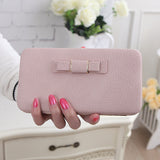 Bowknot Clutch Wallet - Long Style Wallet for Women - Minihomy