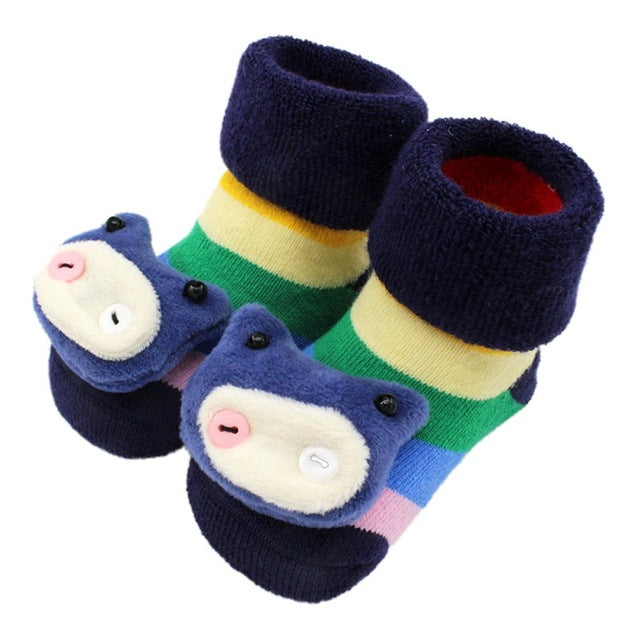 Stitching Doll Baby Floor Socks