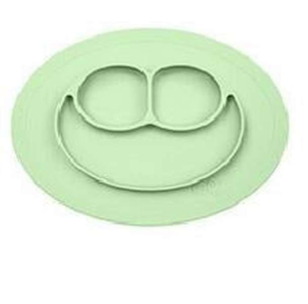 Children's meal pad with silicone smiling face plate - Minihomy