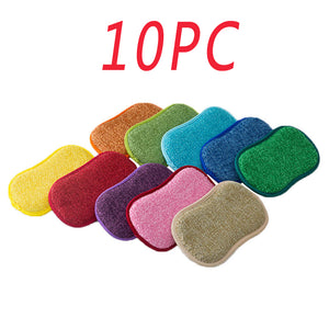Double-Sided Kitchen Cleaning Magic Microfiber Sponge