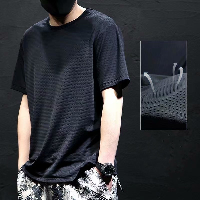 Men's Loose Round Neck Plus Size Short Sleeve T-shirt