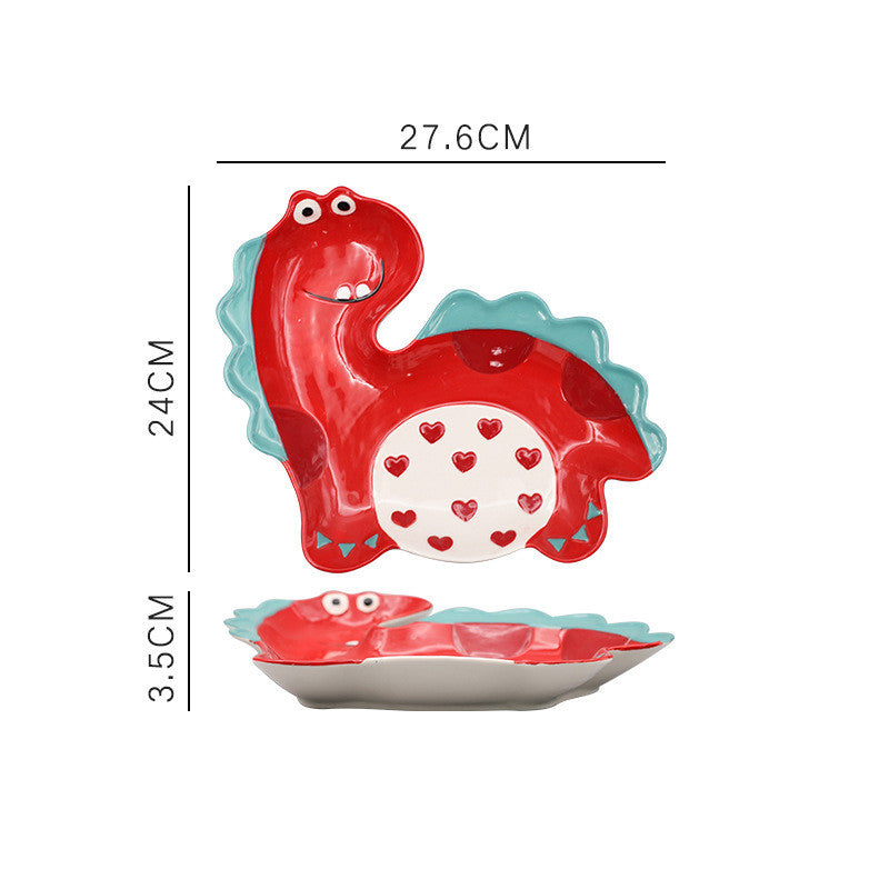 Creative Dinosaur Ceramic Japanese Cute Children's Tableware Set