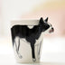 Festival gift Ceramic coffee milk tea mug 3D animal shape Hand painted Cow cup - Minihomy